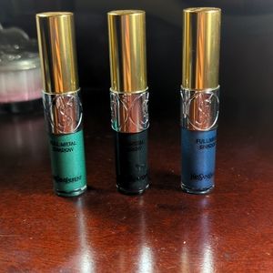 Three YSL liquid shadows